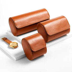 Leather watch roll/bag perfect for travelling and household use both