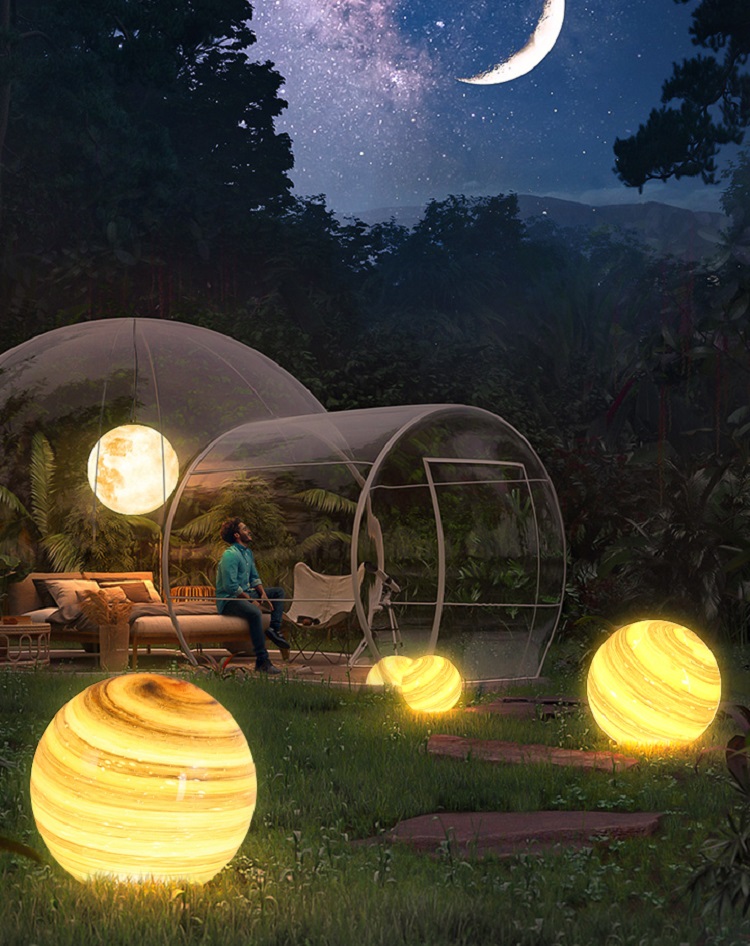 Decorative planet garden solar light for home decoration - Decorative solar garden lights - 2