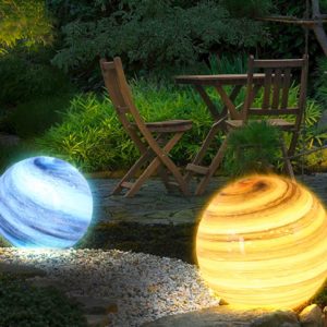 Decorative planet garden solar light for home decoration